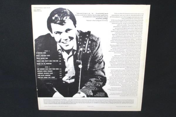 Lot of 2 Glen Campbell Vinyl LP Gentle On My Mind & A Satisfied Mind