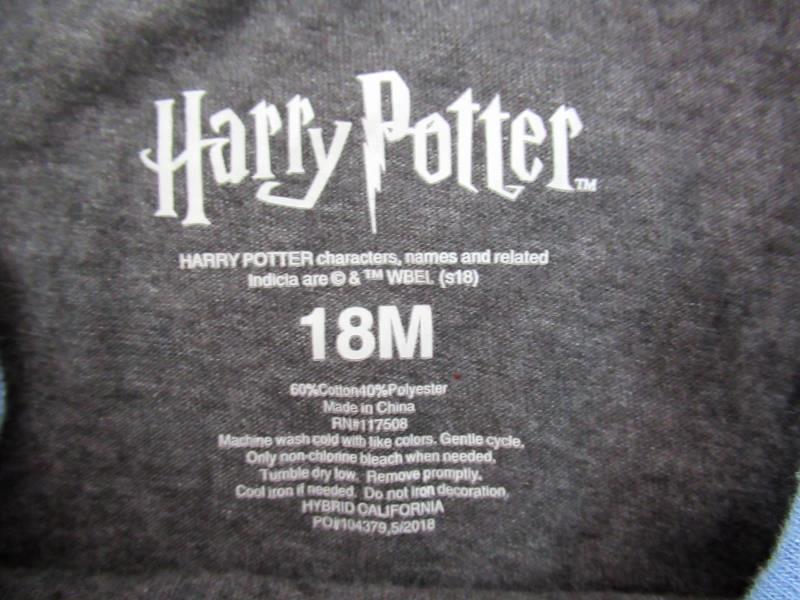 Lot of 3 Toddler One Piece Outfits Harry Potter Carters Yoga Sprout Size 18M