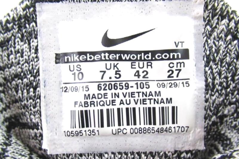 Nike Flyknit Max Women's Sneakers Size 10 Grey Black Swoosh 620659-105