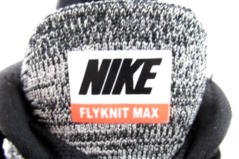 Nike Flyknit Max Women's Sneakers Size 10 Grey Black Swoosh 620659-105