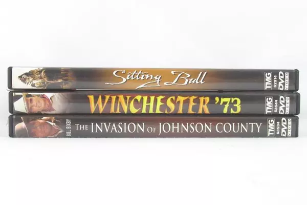 Lot of 3 Western TMG DVDs Sitting Bull Winchester '73 Invasion of Johnson County