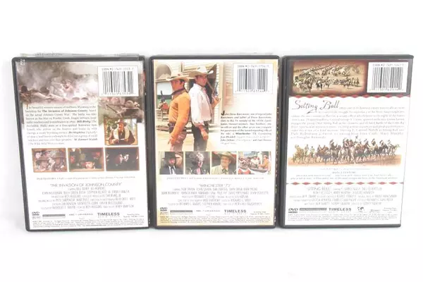 Lot of 3 Western TMG DVDs Sitting Bull Winchester '73 Invasion of Johnson County