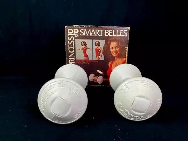 Vintage Pair of DP Princess Smart Belles Hand Weights Dumbbells 3.3 Lbs Each