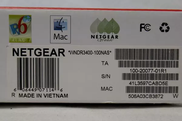 Netgear N600 Dual Band Wireless Ethernet Router Model WNDR3400