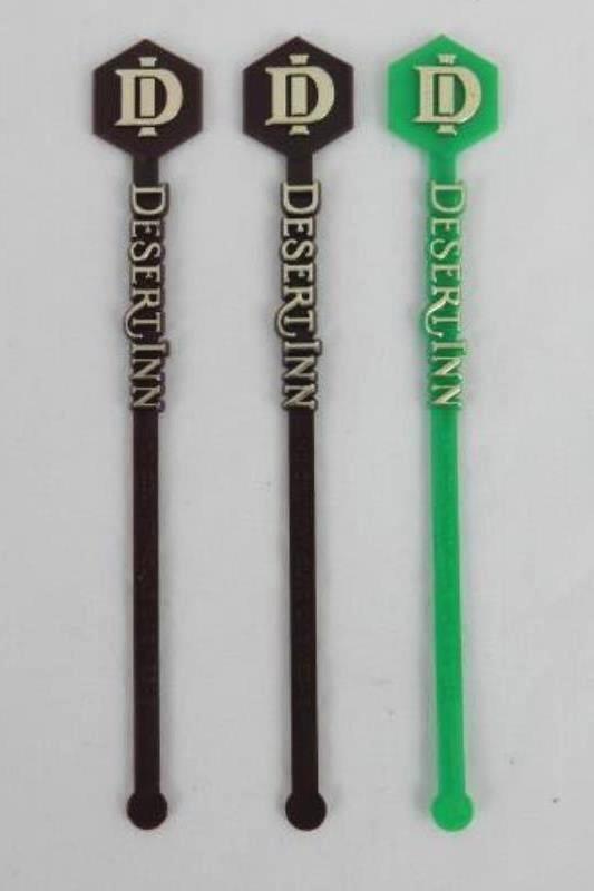 Lot of 18 Assorted Airline And Hotel Plastic Swizzle Stir Sticks