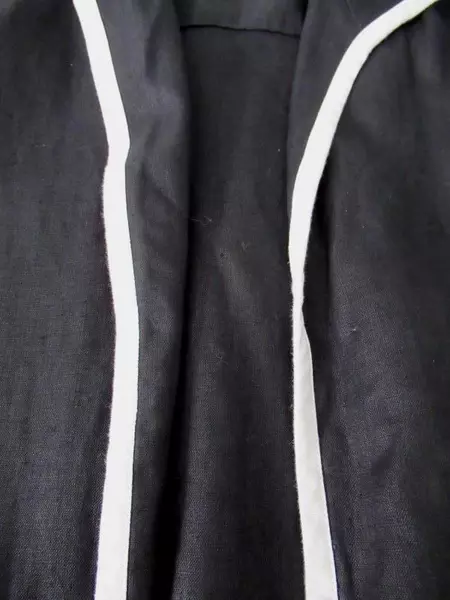 Coldwater Creek Dress Jacket Set Linen Sleeveless Black White Women's Size 6