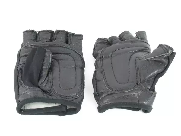 Cor Sport Women's Finger-less Cycling Gloves Size Small Black Red Leather