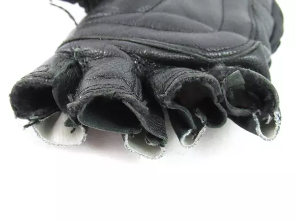 Cor Sport Women's Finger-less Cycling Gloves Size Small Black Red Leather