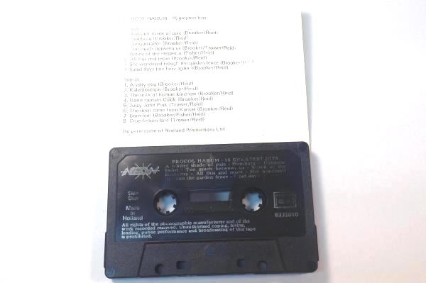 Procol Harum Greatest Hits Album Cassette Tape Dutch Import 16 Songs