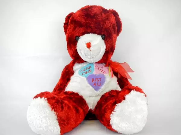 Dan Dee Red Teddy Bear Valentine's Day Love Romance Candy Hearts 22"