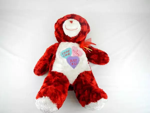 Dan Dee Red Teddy Bear Valentine's Day Love Romance Candy Hearts 22"