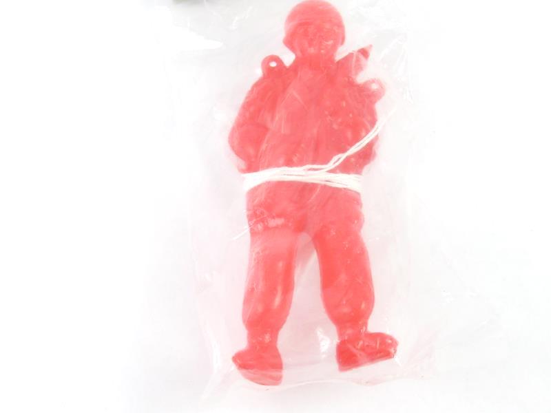 Lot of 3 Vintage 1990's Dare-Devil Parachute Army Solider Toy Jumper Sealed Toy