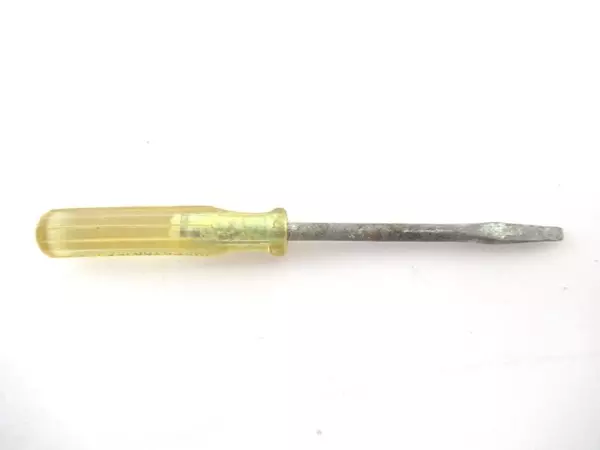 Lot of 2 Vintage Indestro Miniature Screwdrivers Yellow Handle USA 139