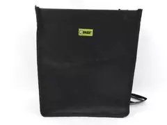 Dazz Black Canvas Car Wastebasket Trash Can Clips On Head Rest Hanging
