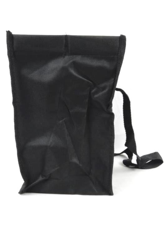 Dazz Black Canvas Car Wastebasket Trash Can Clips On Head Rest Hanging
