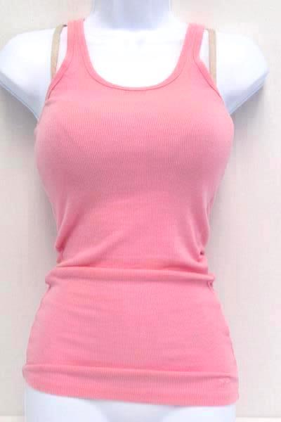 4 Pcs Mixed Lot Women's Size S Pink Tank Tops Crop Mid Riff Sheer Lace Muscle T