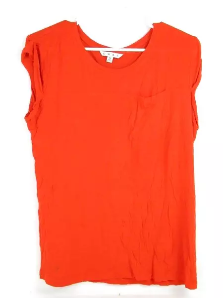 CAbi Orange Scoop Neck Tee Shirt Women's Size Medium Style 654