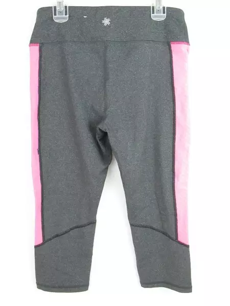 Tek Gear Shapewear Capri Leggings Women's Size S Grey Pink Color Block