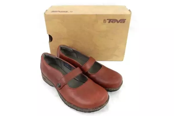 Teva Ventura Mary Jane Flat Comfort Shoes Women's Size 5 Terracotta Brown 4029