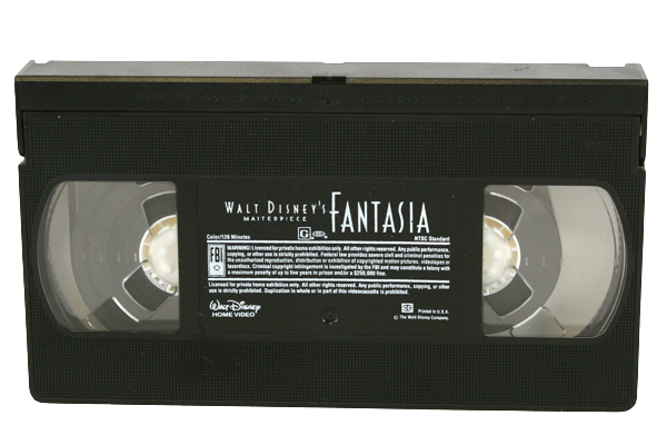 Fantasia Walt Disney's Masterpiece Home Video 1991 VHS 1132
