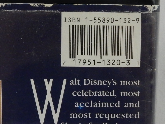 Fantasia Walt Disney's Masterpiece Home Video 1991 VHS 1132