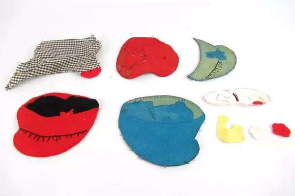 Lot of Felt Fabric Scrapes For Crafting Quilting DIY Collage Sewing