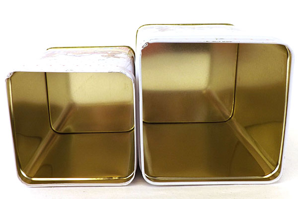 6 Applause Set 2 Bunnies & Easter Eggs Nesting Tins Decorative Gift Containers
