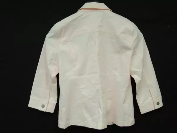 Christopher & Banks Light Pink Trucker Jacket Women's Size Small Denim-Style