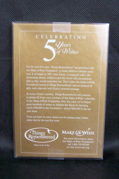 5 Years Of Wishes Snowflake Ornament "May Angels Surround You Always" Pewter