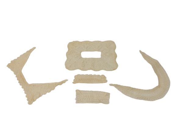 Lot Of 15 Vintage Lace Crochet Trims Beige Cream Cutters With Some Flaws