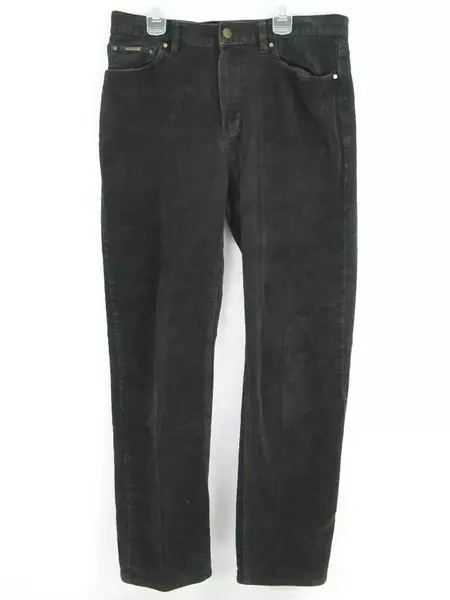 Lauren Jeans Co Ralph Lauren Corduroy Jeans Women's Size 10 Black Pockets