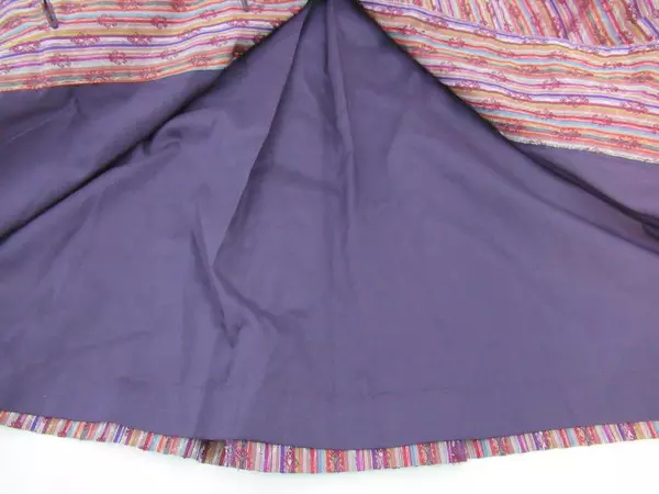 Coldwater Creek Jacket Coat Multicolor Striped Filigree Lined Women's Size Large