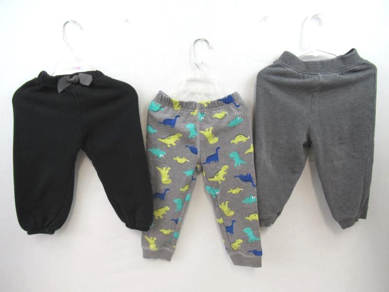 3 Sweat Pants Circo Carters Kidskorner Black Grey Multicolor Infant Boy's 24M