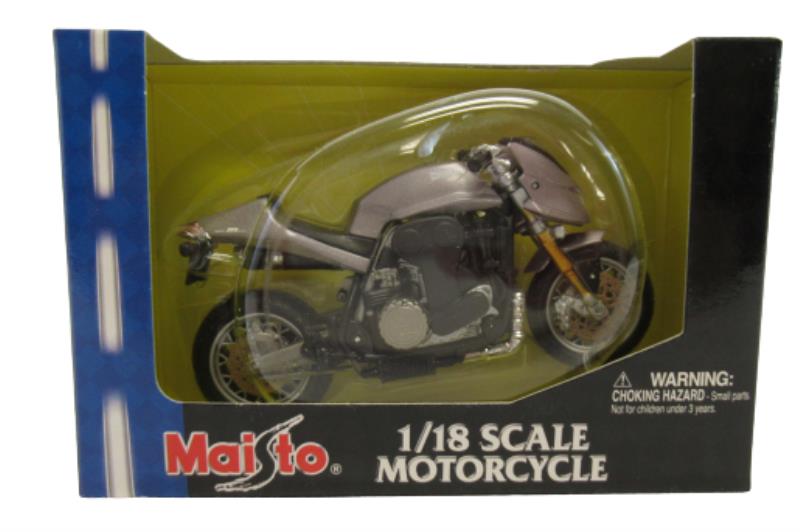Maisto Die Cast Metal Motorcycle 1:18 Munch Light Purple Sealed Box