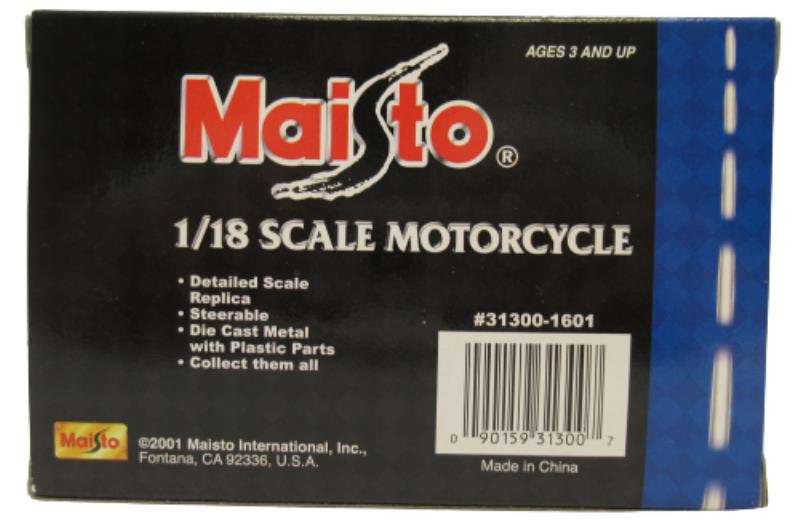 Maisto Die Cast Metal Motorcycle 1:18 Munch Light Purple Sealed Box