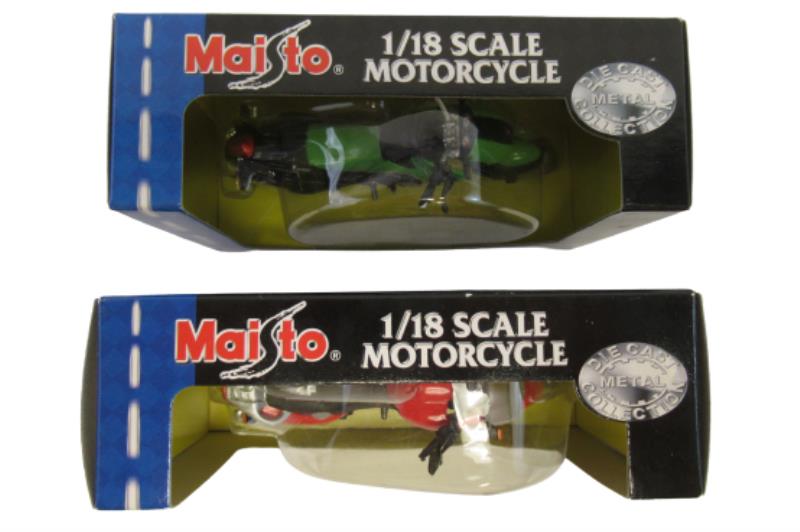 Lot of 2 Maisto Die Cast Metal Motorcycles 1:18 KTM Duke BMW F650GS