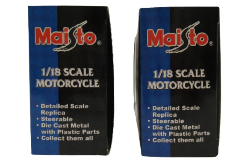 Lot of 2 Maisto Die Cast Metal Motorcycles 1:18 KTM Duke BMW F650GS