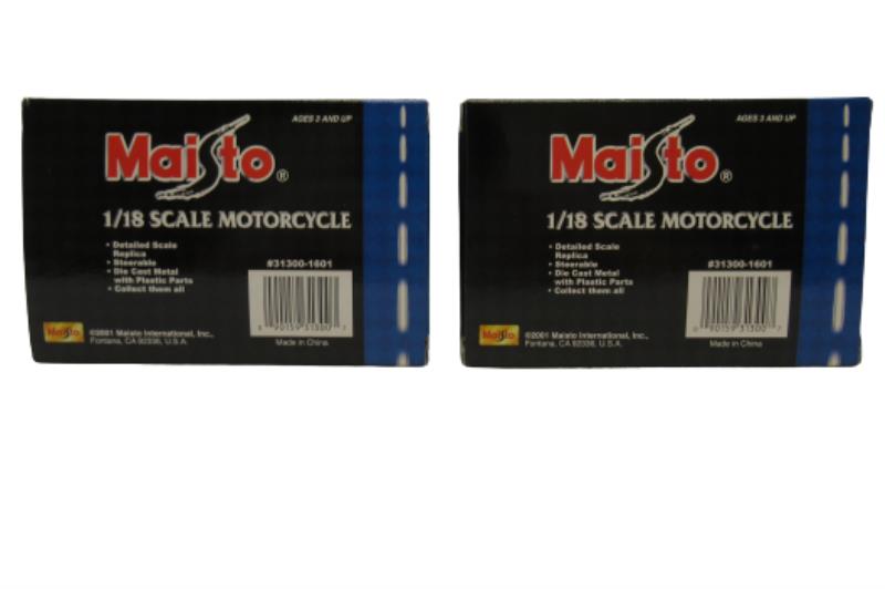 Lot of 2 Maisto Die Cast Metal Motorcycles 1:18 KTM Duke BMW F650GS