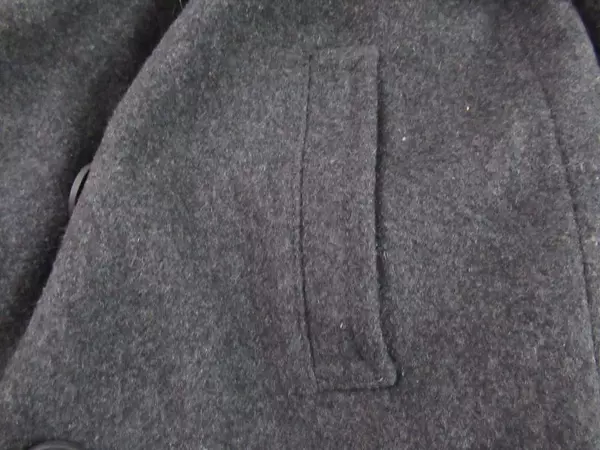 Old Navy Girl's Recycled Wool Blend Pea Coat Size Small 6 7 Gray Double Breasted