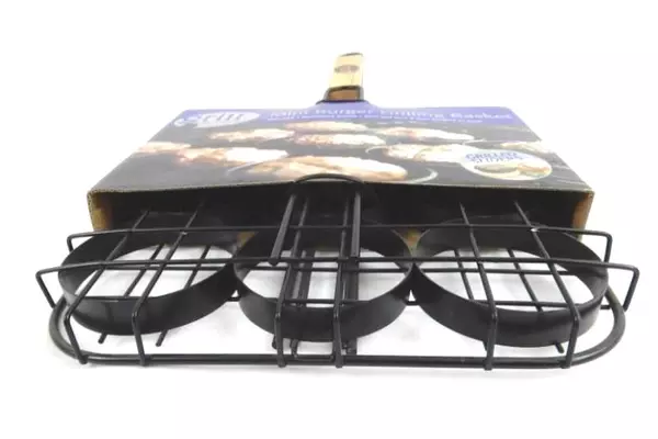 Grill By HD Designs 9 Mini Burger Grilling Basket Grilled Sliders Nonstick