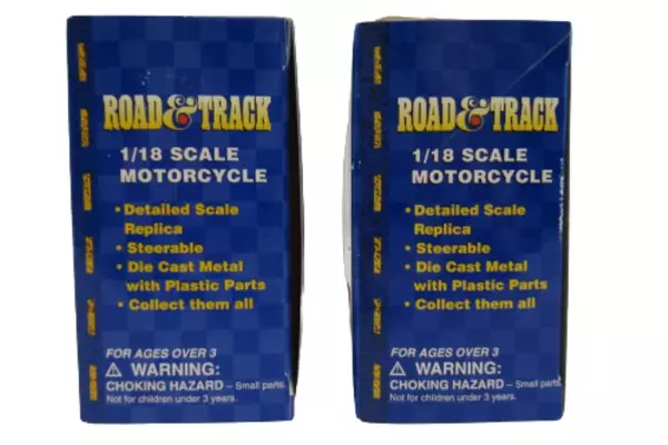 Lot of 2 Maisto Road&Track Die Cast Motorcycles 1/18th Scale Ducati Triumph NIB