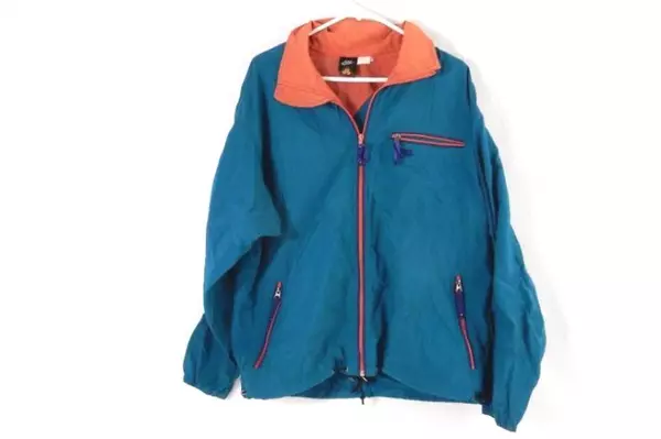 Vintage Nike ACG Men's Windbreaker Jacket SZ M Sea Green Grape Purple Pockets