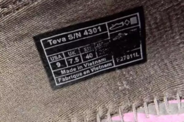 Teva Women's Slip On Water Swimming Shoes Size 9 Black Grey 4301