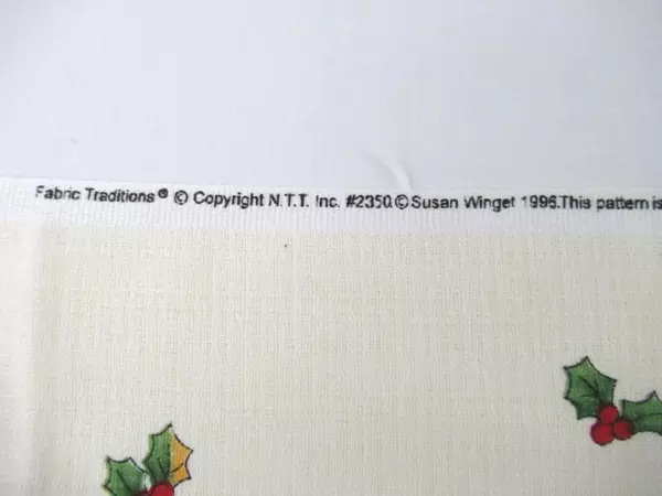 Vintage Fabric Traditions School Christmas Vest Fabric Panel 2350