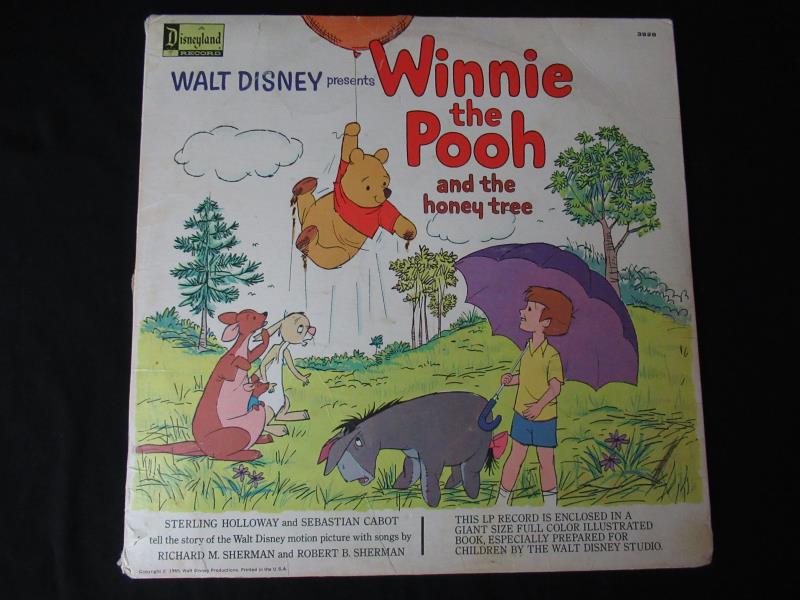 Walt Disney Winnie the Pooh Disneyland Records 3928 1965