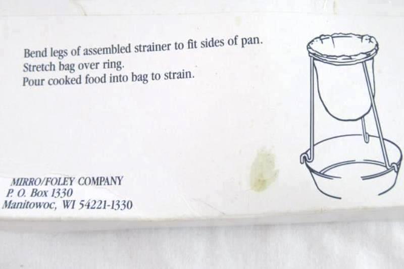 Mirro Earthgrown Jelly Strainer Canning with Nylon Filter Bag