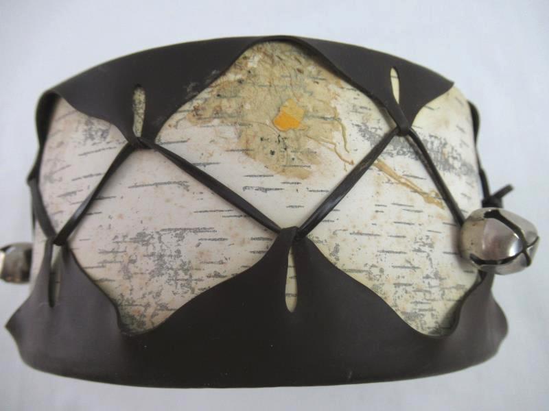 Vintage Grand Canyon Souvenir Drum Faux Birch Bark