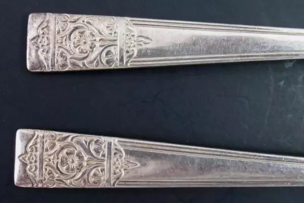 National Silver Co. Silver Plated Butter Knife & Sugar Spoon 1948 Inauguration