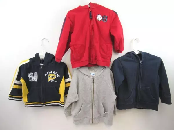 Lot of 4 Urban Extreme Jumping Bean Old Navy Carters Hoodies Toddler Boys 18/24M