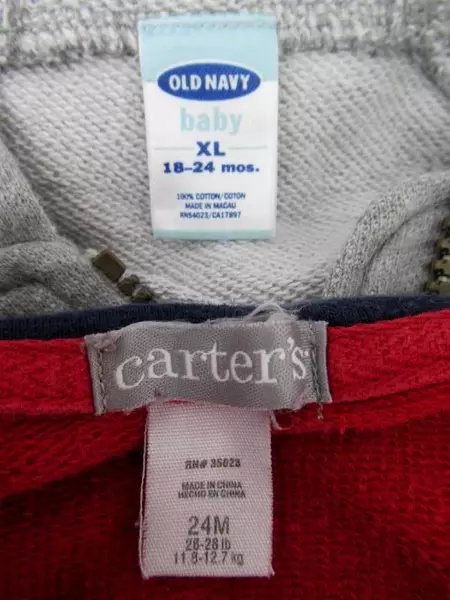 Lot of 4 Urban Extreme Jumping Bean Old Navy Carters Hoodies Toddler Boys 18/24M